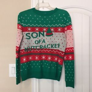 “Son of a Nutcracker” Elf Christmas Sweater